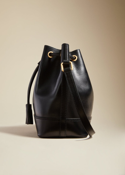 KHAITE The Small Cecilia Crossbody Bag in Black Leather outlook