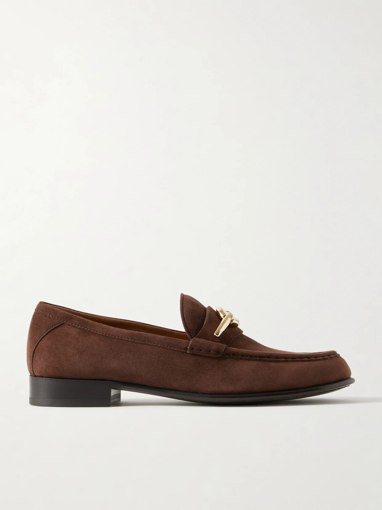 Vlogo Gate Embellished Suede Loafers - 1