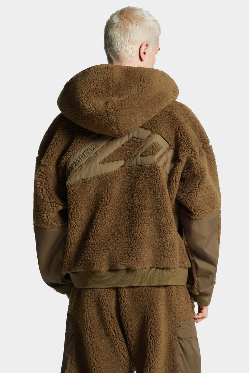 ICON TEDDY LOOSE HOODIE - 4
