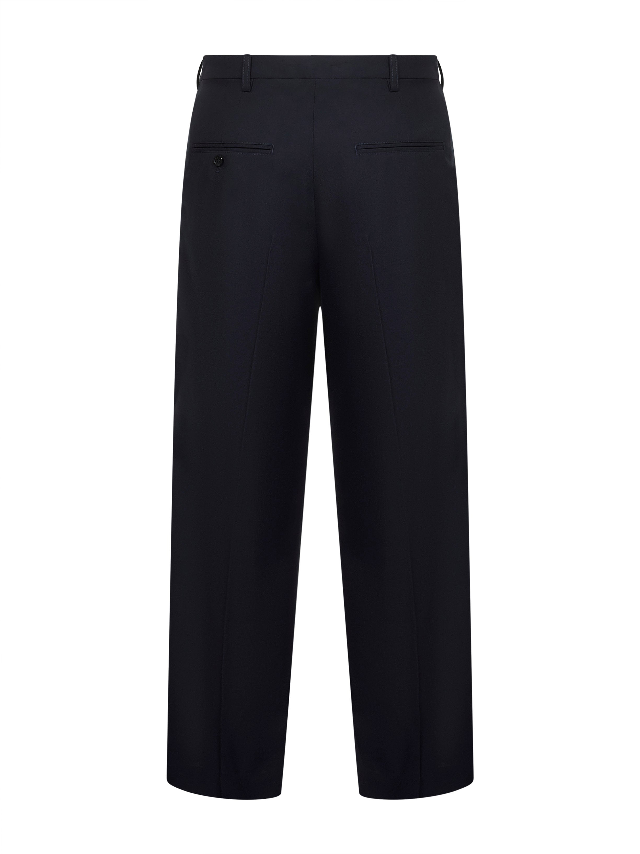 Blue tropical wool classic trousers - 2