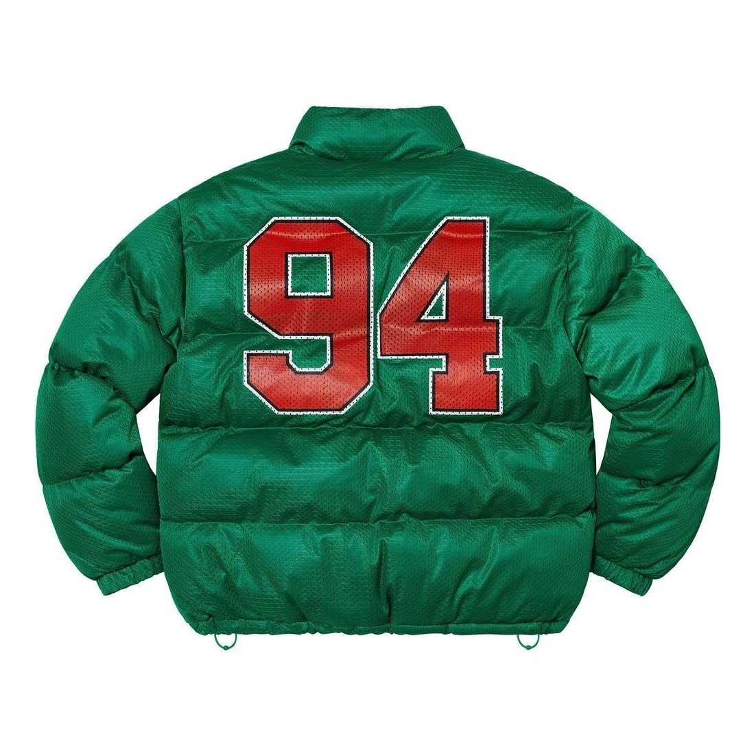 Supreme Mesh Jersey Puffer Jacket 'Green Red' SUP-SS23-057 - 2