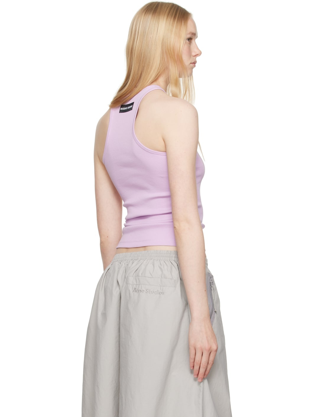 Purple Moon Logo Ribbed Jersey Tank Top - 3