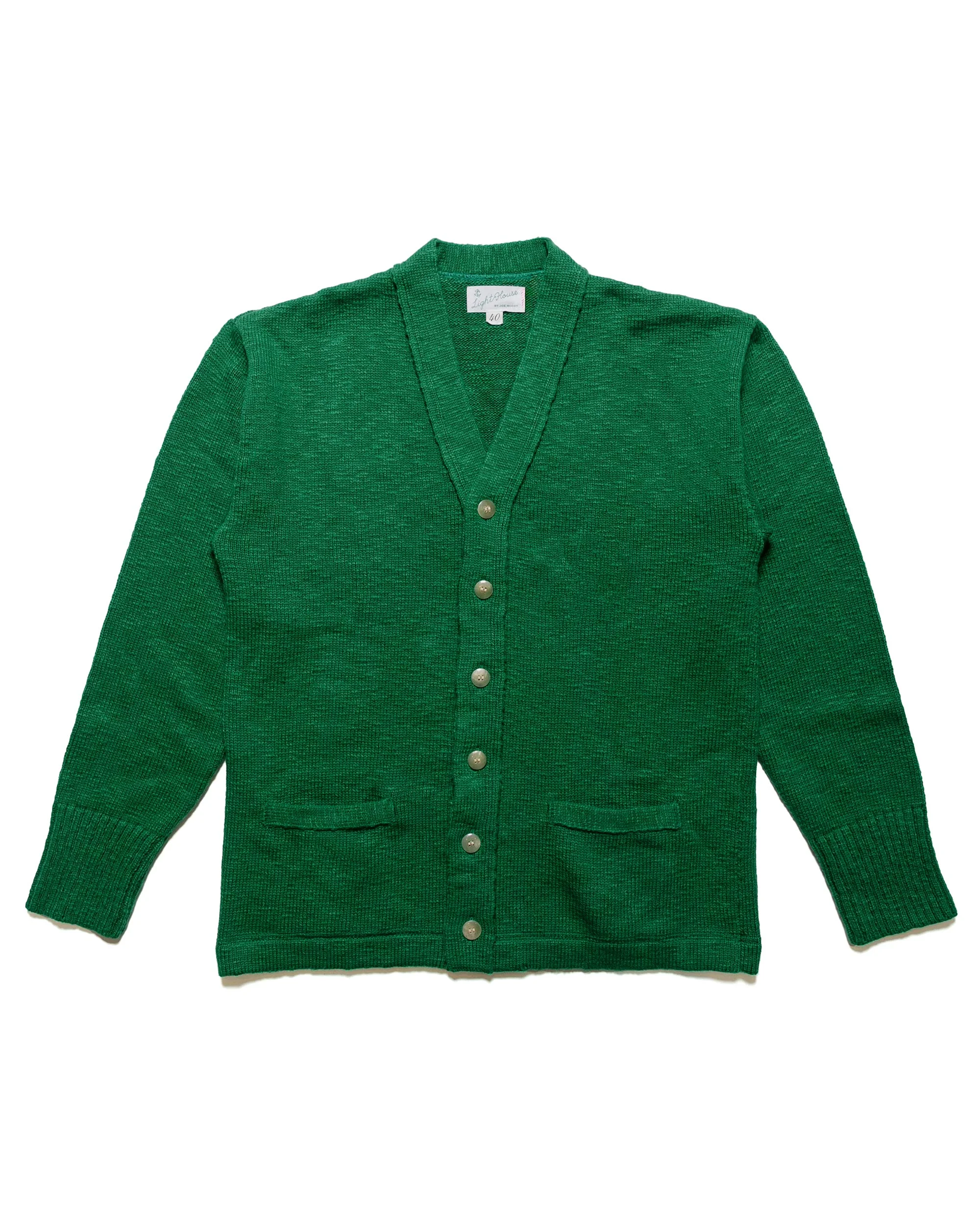 MC24016 Cotton Summer Cardigan Green - 1