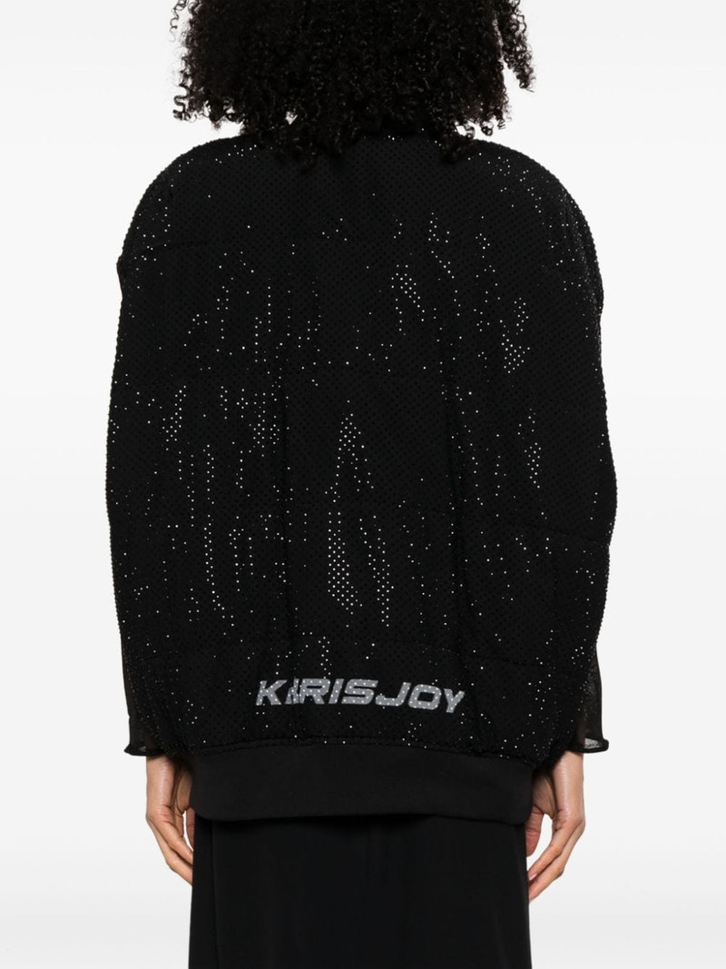 rhinestone-embellished padded gilet 4