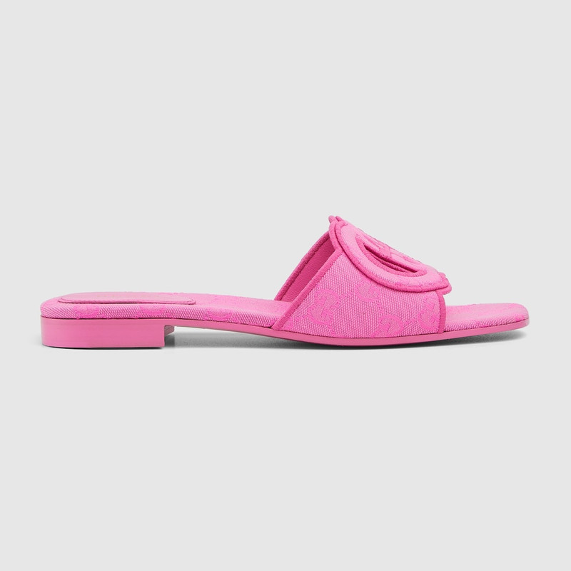 Women's Interlocking G slide sandal 1