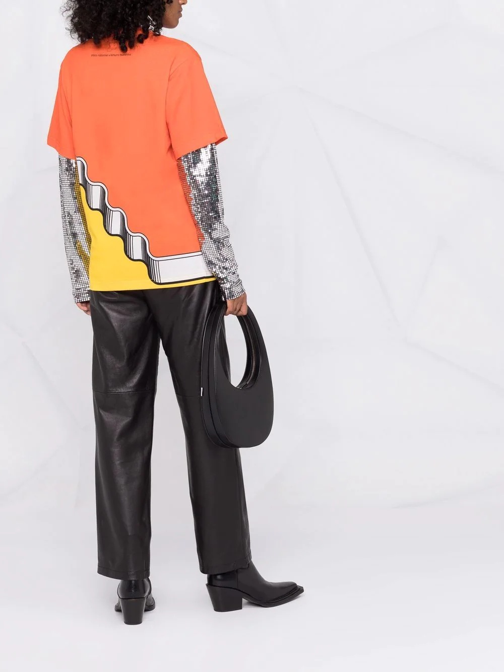 x Kimura organic cotton colourblock T-shirt - 4