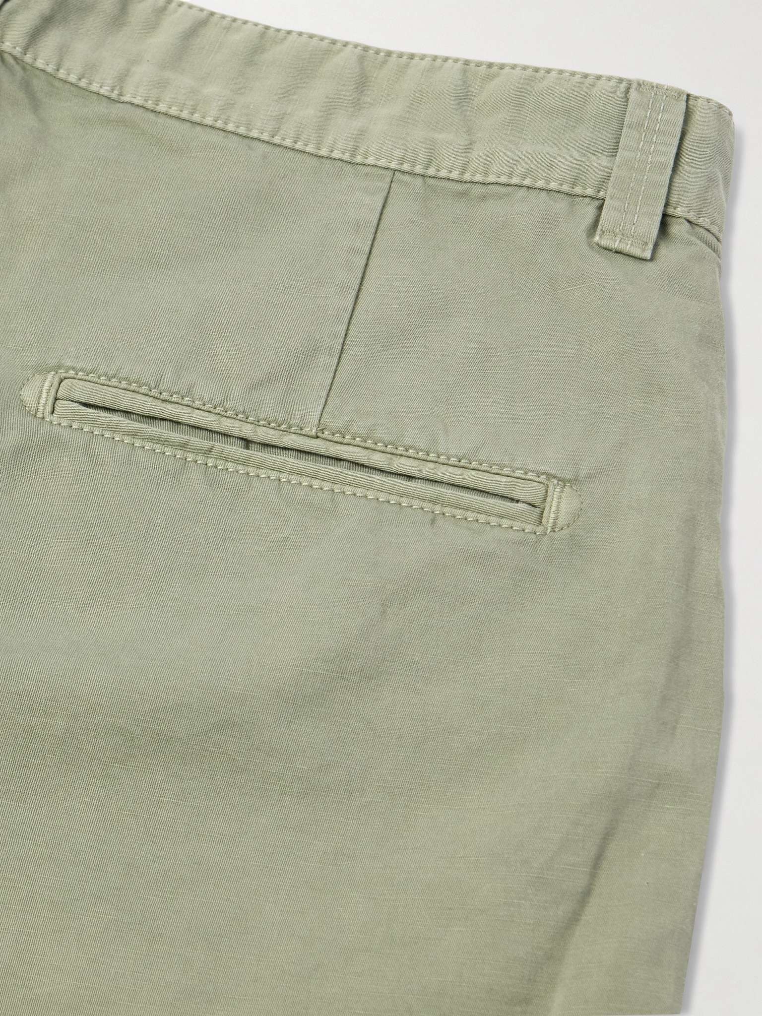 Straight-Leg Cotton and Linen-Blend Bermuda Shorts - 5