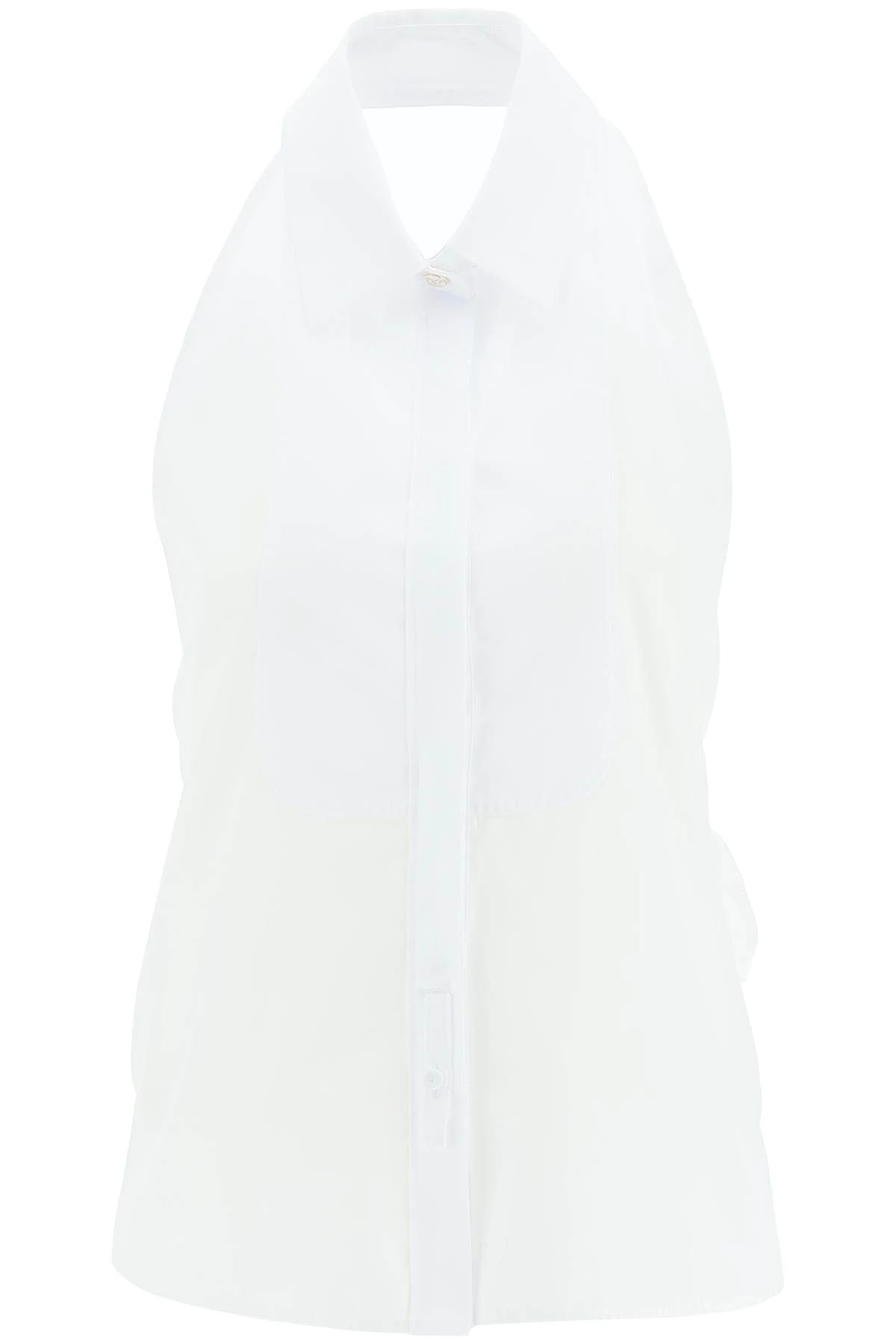 'RUPIA' SLEEVELESS SHIRT TOP WITH SASH - 1