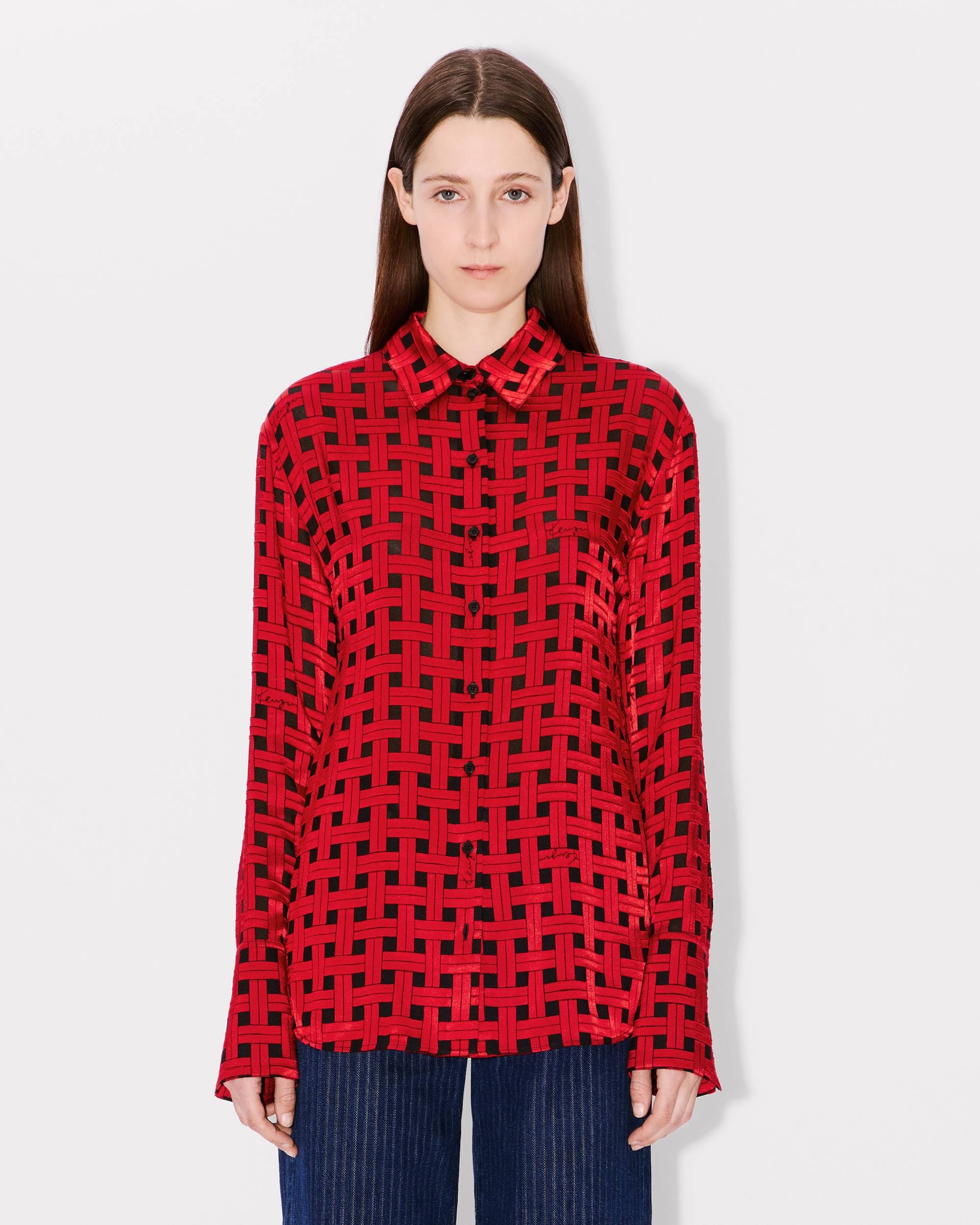 'KENZO Weave' oversized shirt - 3