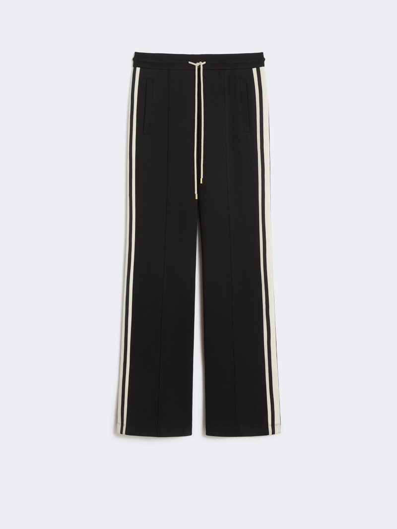VENTO Cotton jersey trousers - BLACK 1