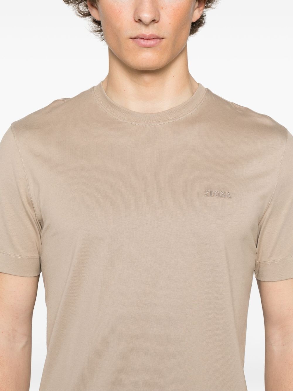 logo-embroidered T-shirt - 4