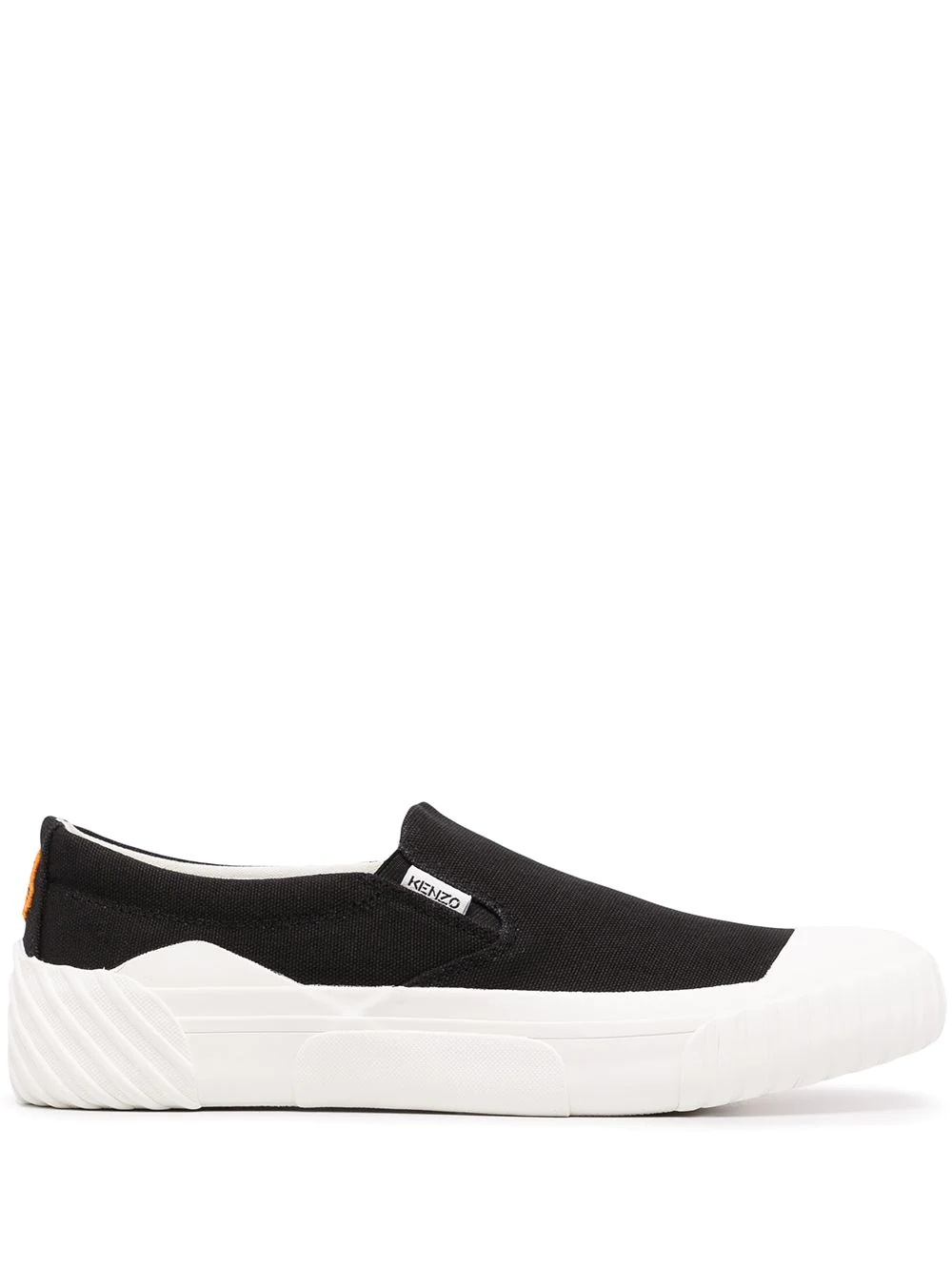 Tiger-crest slip-on sneakers - 1