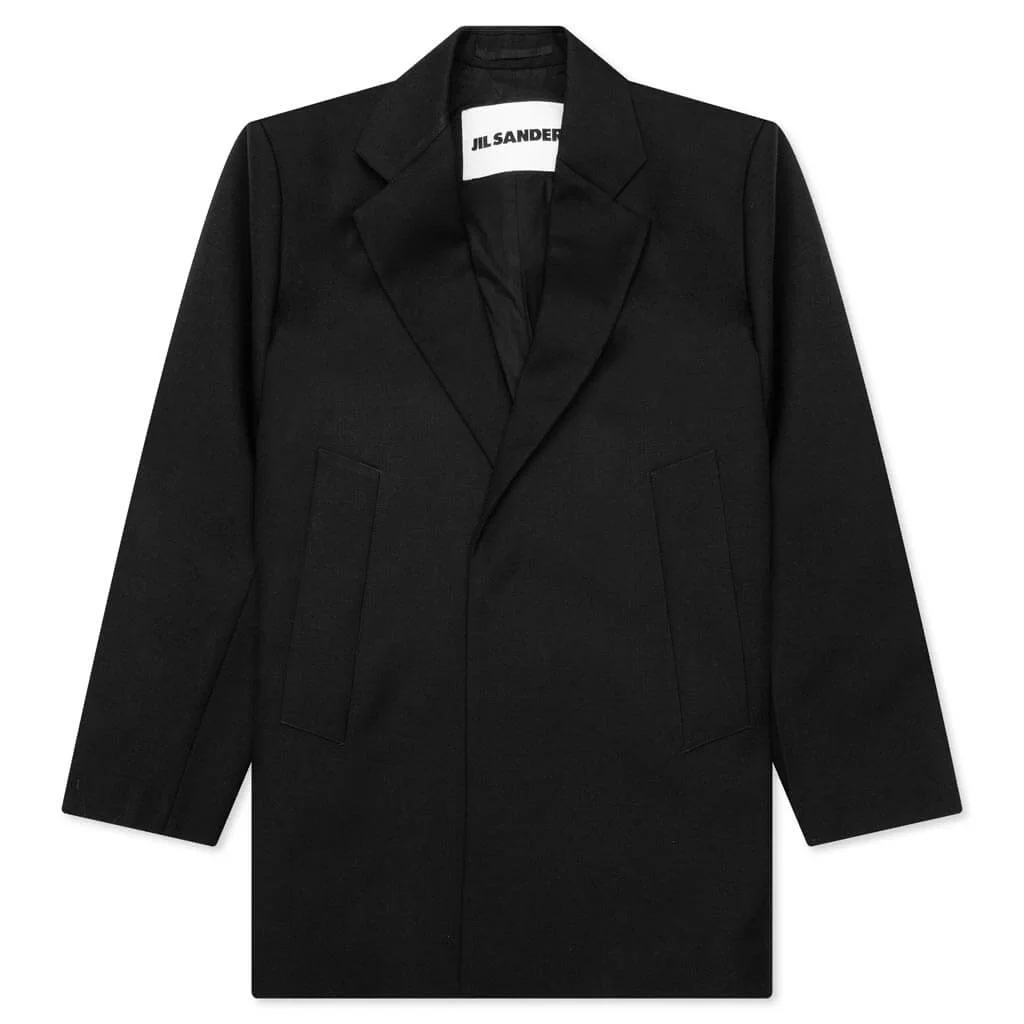 single-breasted wool blazer - 1