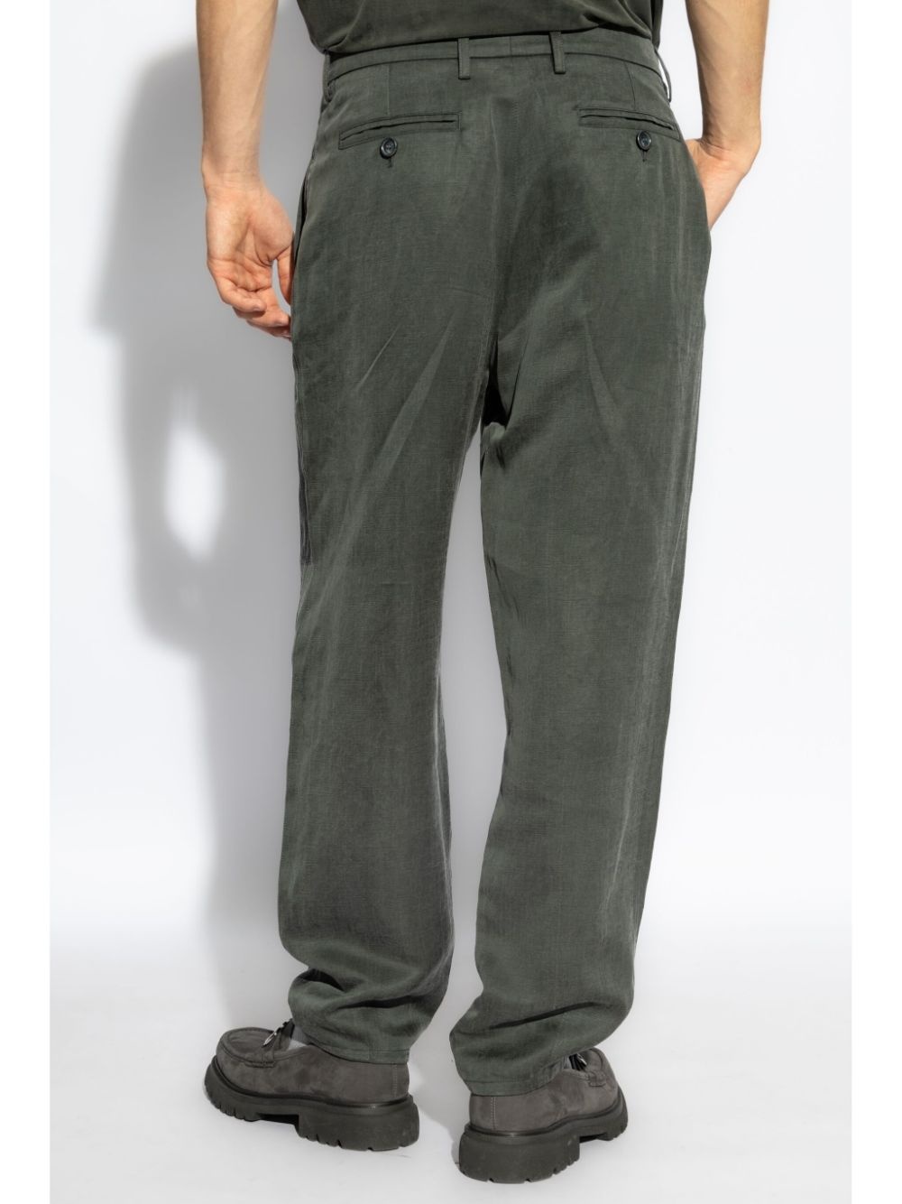 pleat-detail trousers - 4