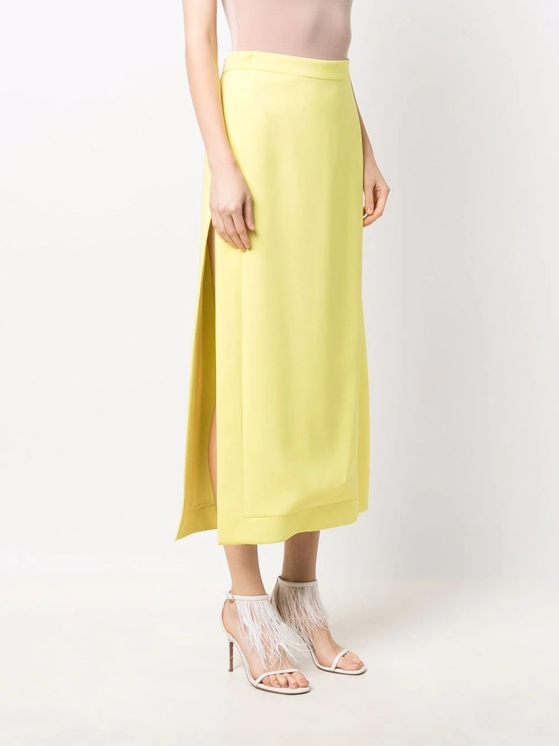 high-waisted slit-detail 스커트 3