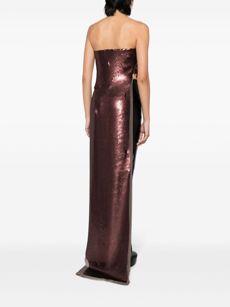 Luxor 비대칭 sequinned 정상 4
