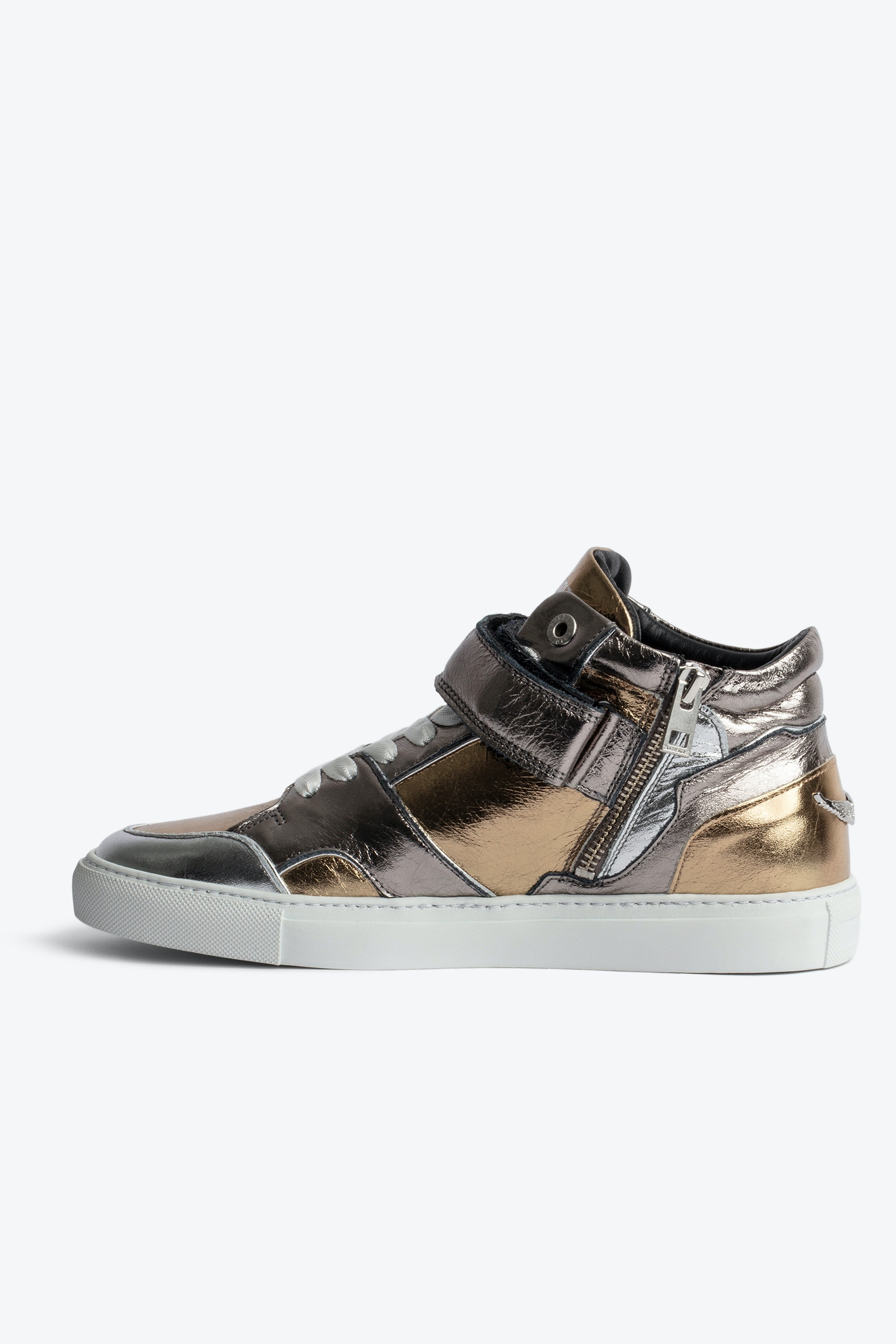 ZV1747 Mid Flash Vintage Metal Mix Sneakers - 2