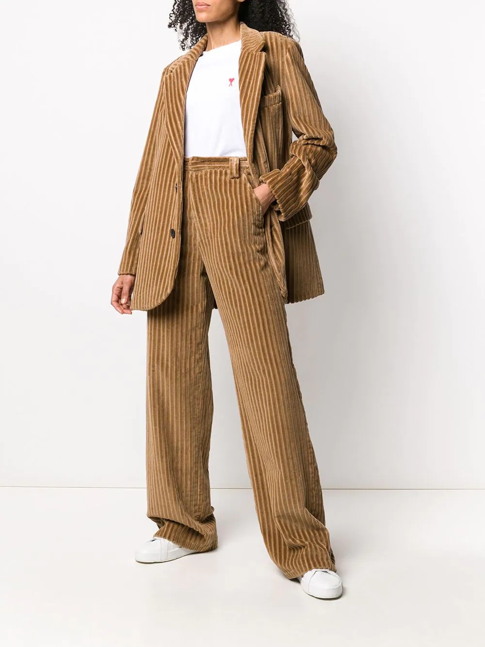 wide leg corduroy trousers - 2