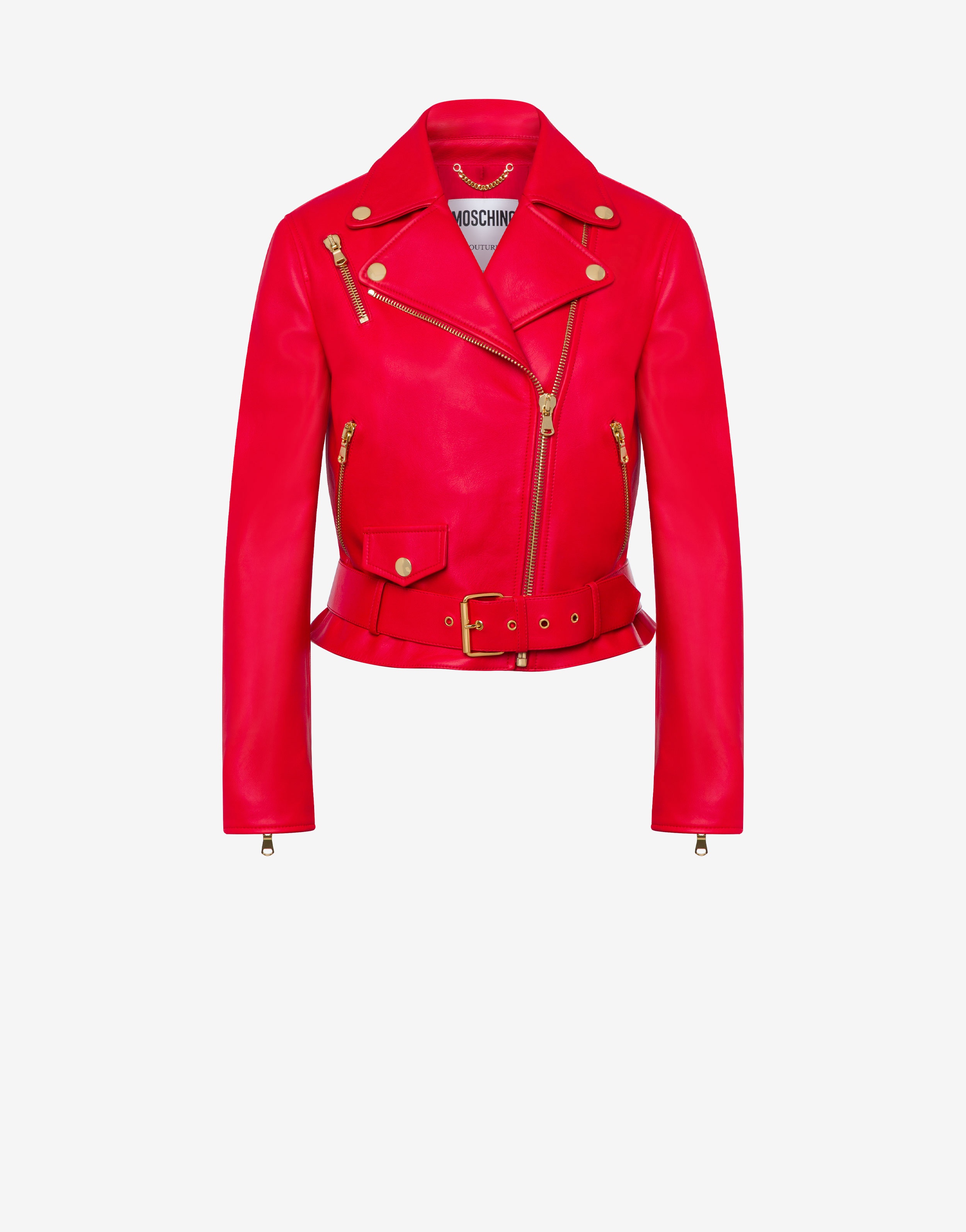 CHINESE NEW YEAR NAPPA LEATHER BIKER JACKET - 1