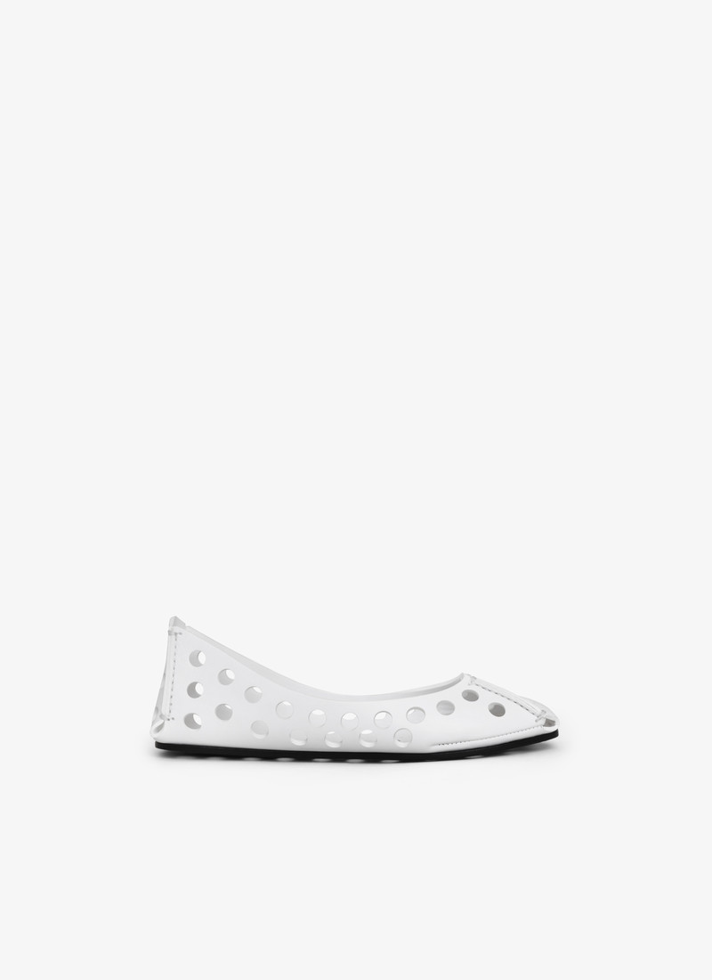 PERFO BALLET FLATS IN CALFSKIN - 1