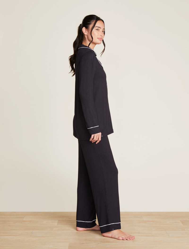 Barefoot Dreams Luxe Milk Jersey® Piped Pajama Set outlook