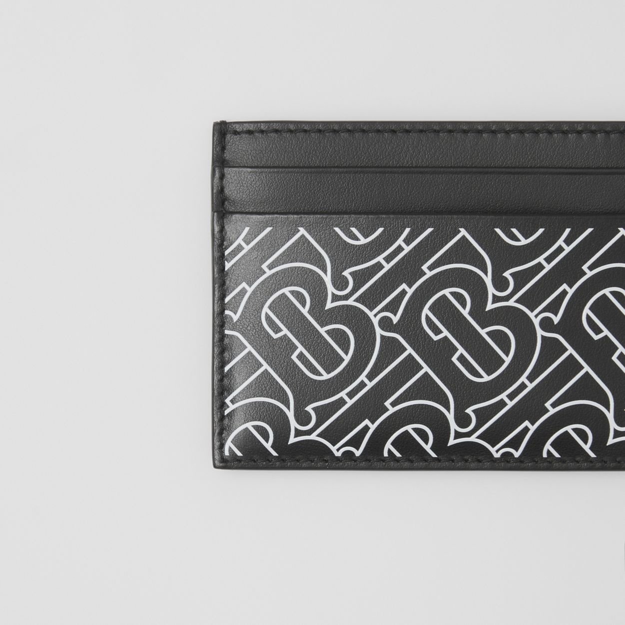 Monogram Print Leather Card Case - 2