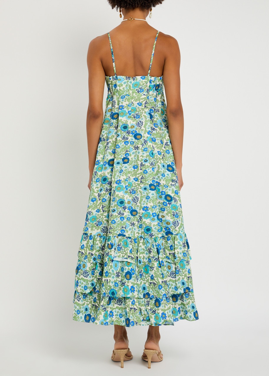 Alemais Pam Floral-print Cotton-poplin Midi Dress - 3