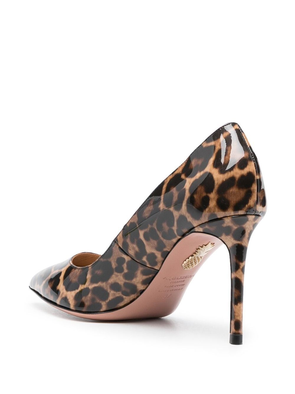 leopard-print 80mm pumps - 3