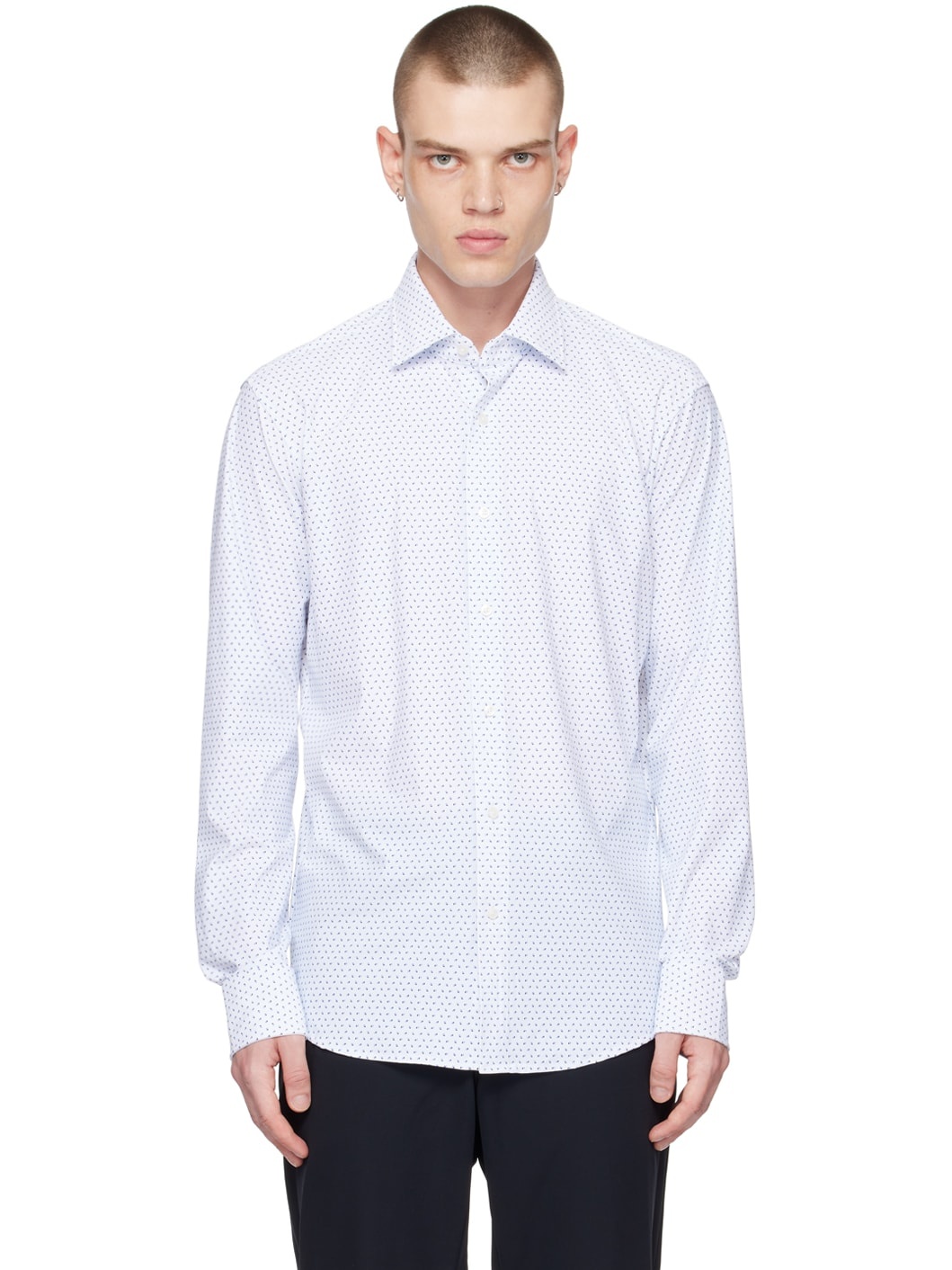 White Regular-Fit Shirt - 1