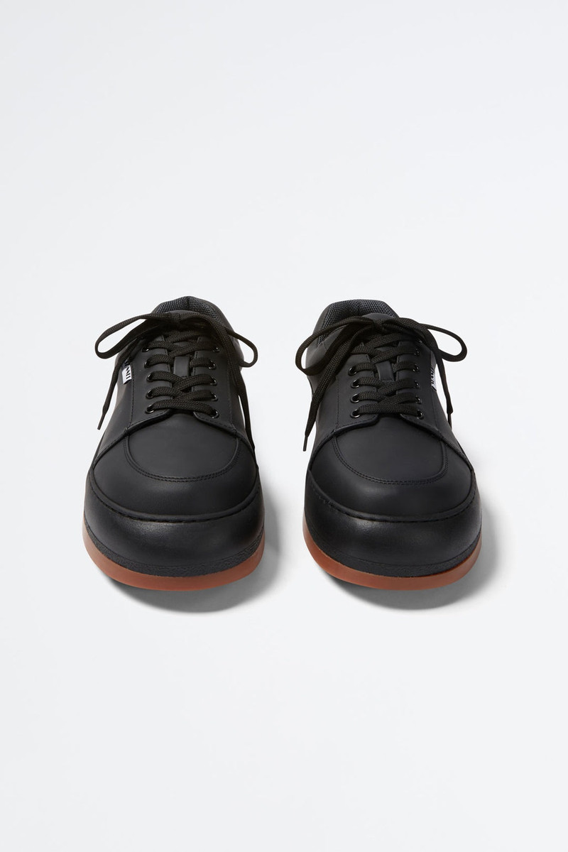 SUNNEI BLACK LEATHER DREAMY SHOES outlook