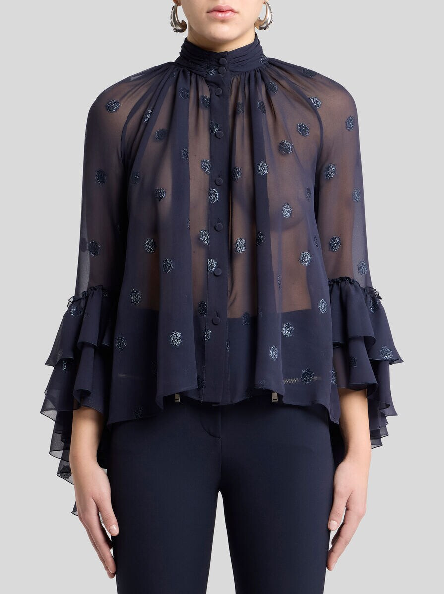 FIL COUPÉ GEORGETTE SHIRT - 2