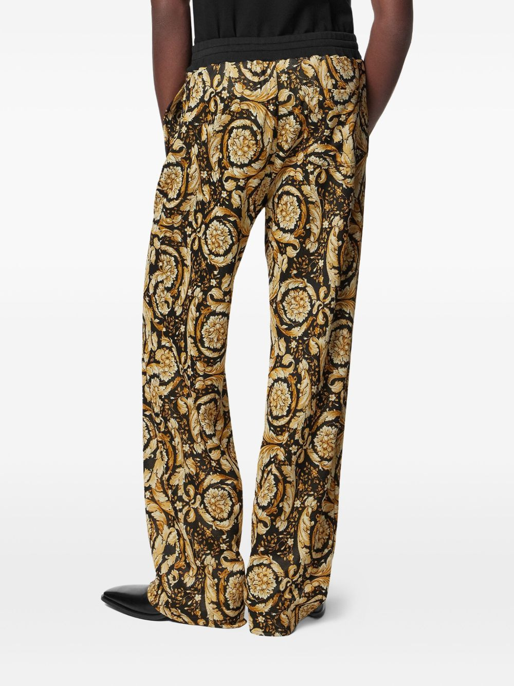 Barocco jacquard track pants - 4