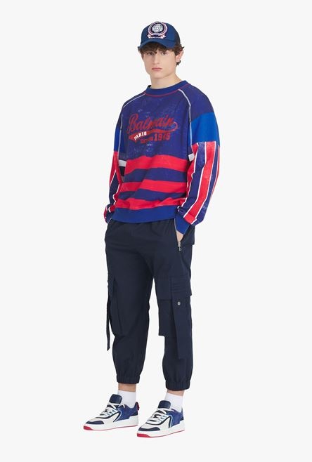HIGH SUMMER CAPSULE - Navy blue cotton cargo pants - 2