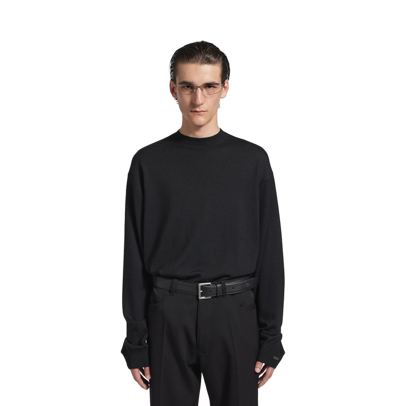 Men's Tiny Logo Belt in Black 3