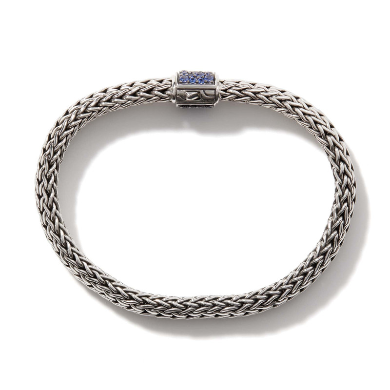 Icon Bracelet, Reversible, Sterling Silver, Gemstones, 6.5MM 4
