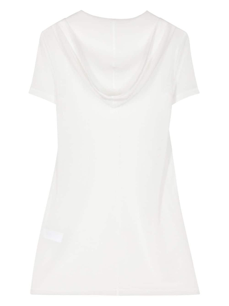 LOW CLASSIC semi-sheer hoodie outlook