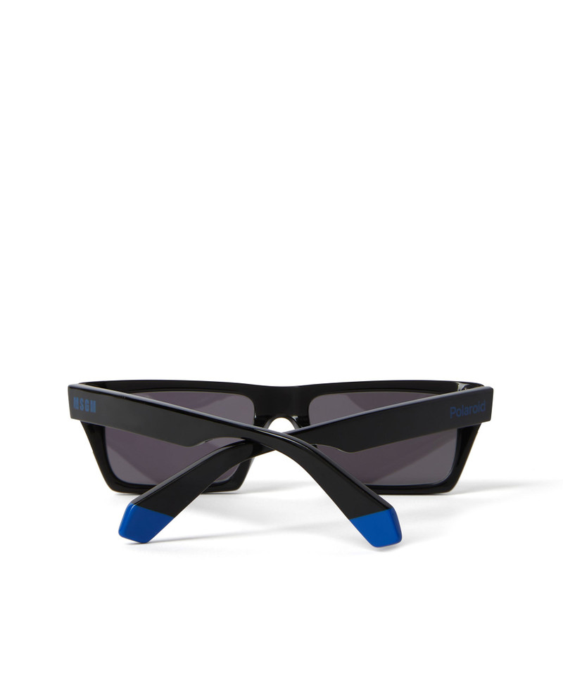 Mirrored sunglasses in Polaroid acetate for MSGM 4