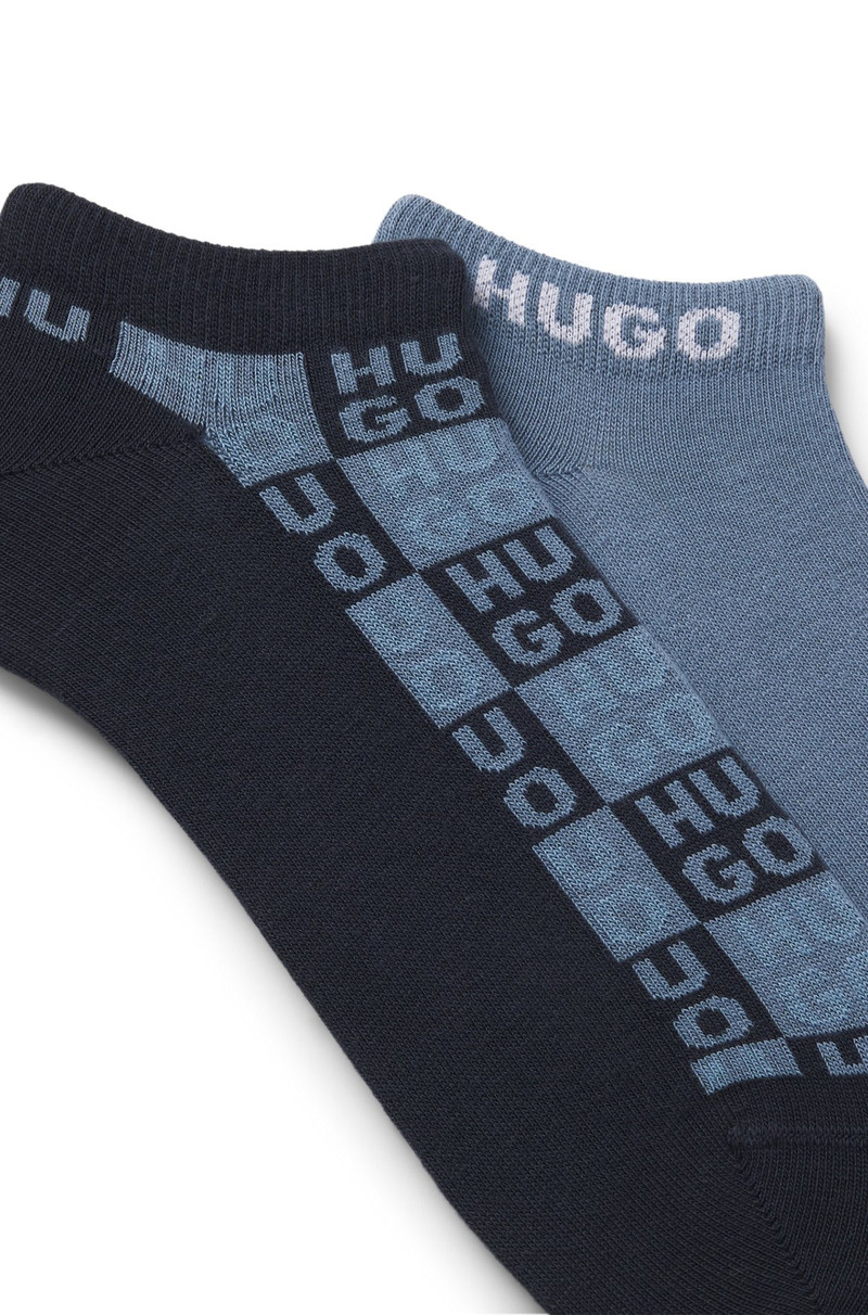 HUGO TWO-PACK OF LOGO SOCKS IN AN ANKLE LENGTH outlook