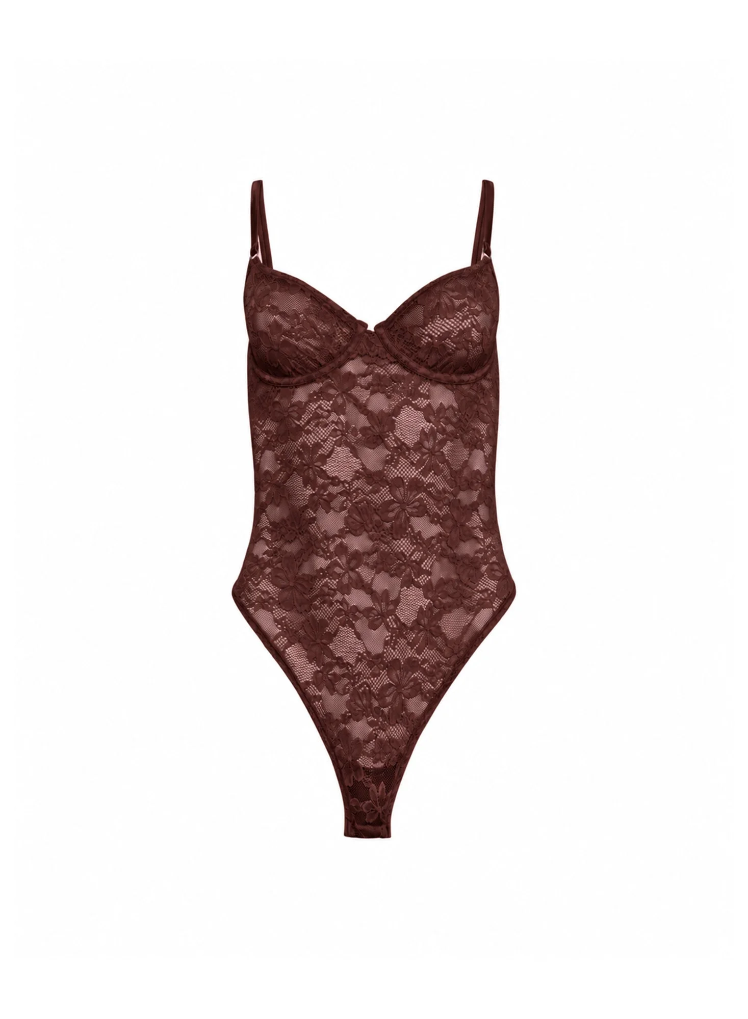 Le Stretch Lace Bodysuit - 1