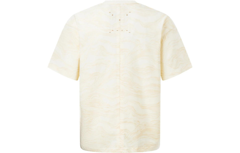 Li-Ning Li-Ning x Jackie Chan Kung Fu All-Over Print T-shirt 'Creamy White' AHST065-4 outlook