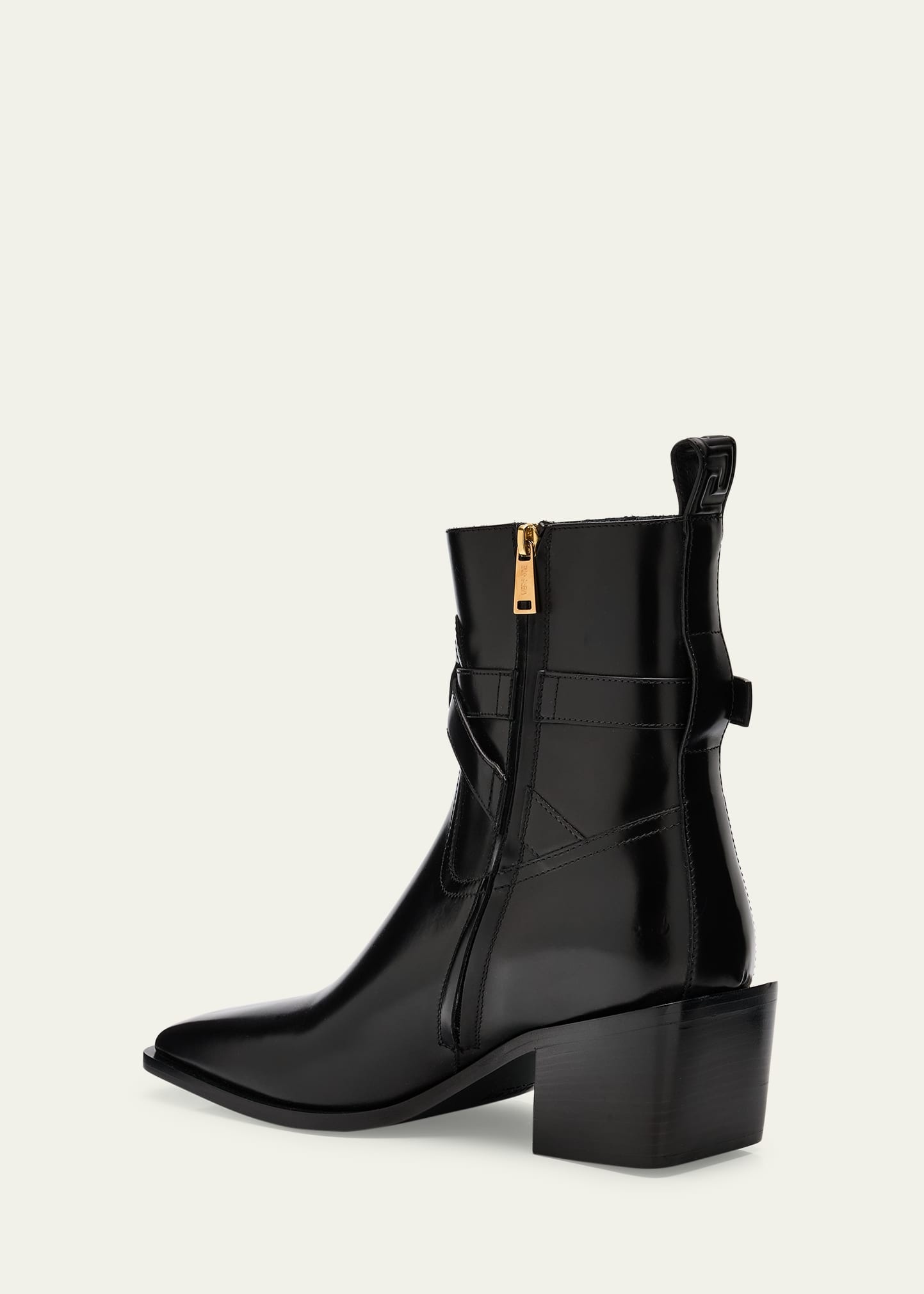 Men's Angelo Leather Zip Ankle Boots - 4