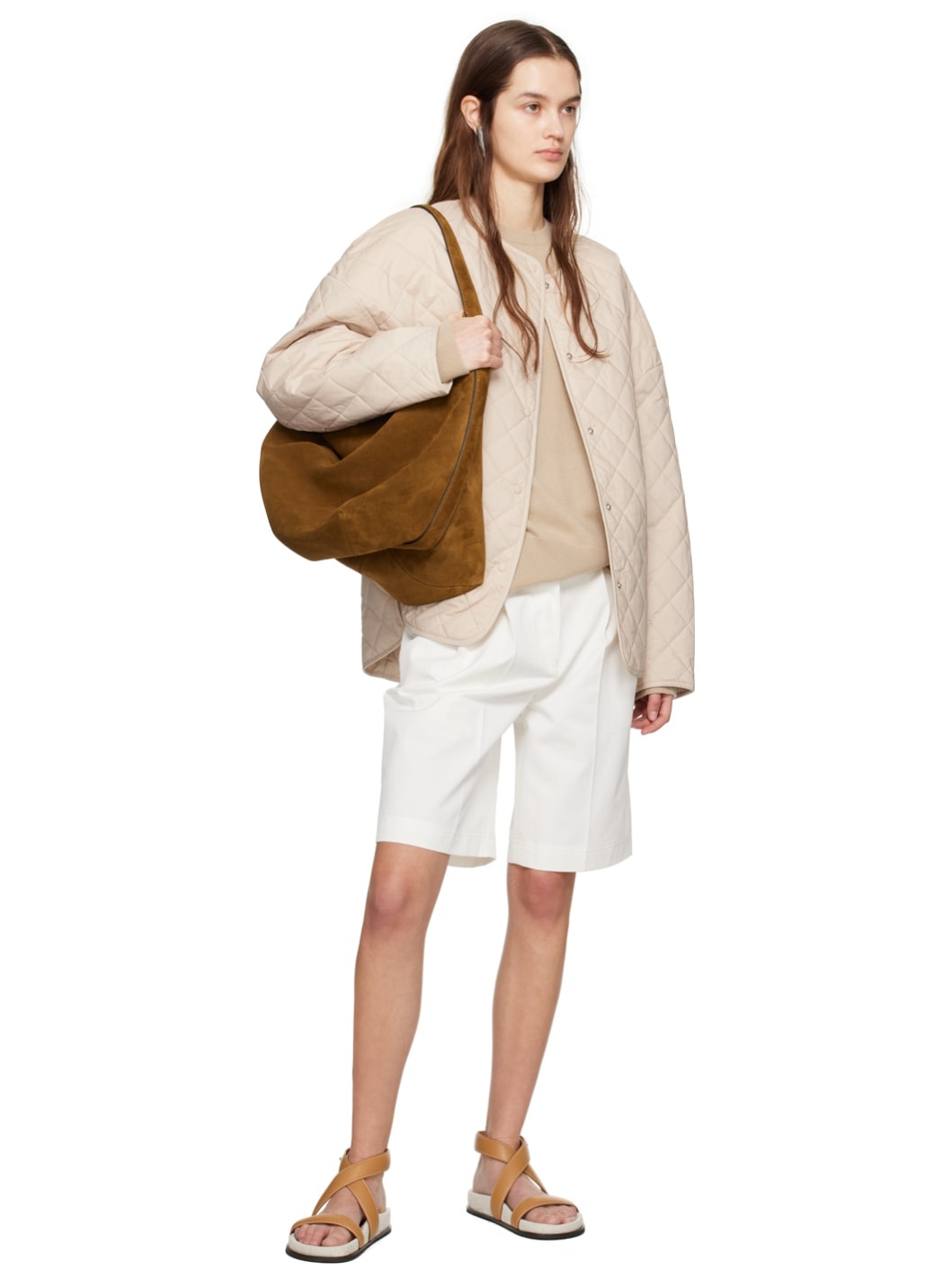 Totême Quilted jacket pebble | REVERSIBLE