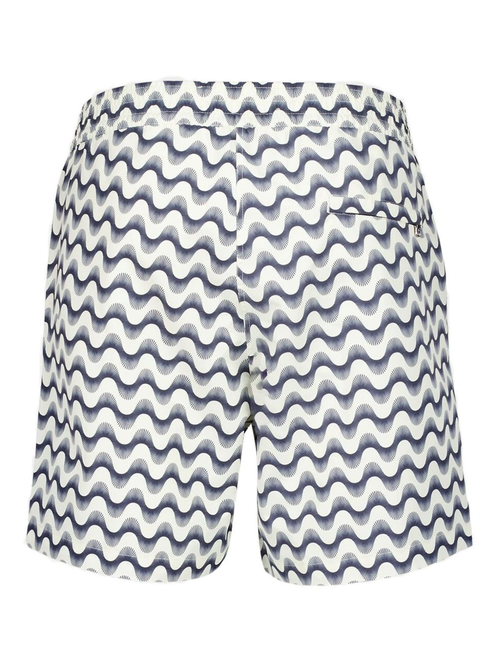 Porto wave-print swim shorts - 2