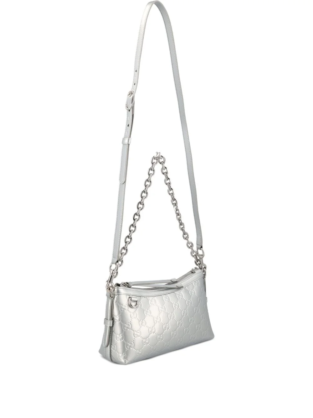 small GG Emblem embossed shoulder bag - 1