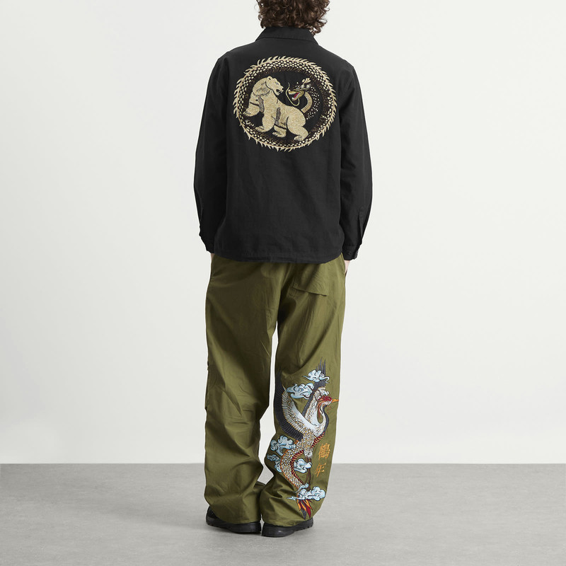 MAHARISHI Maharishi Polar Bear Chimera Embroidered Ripstop Shirt outlook
