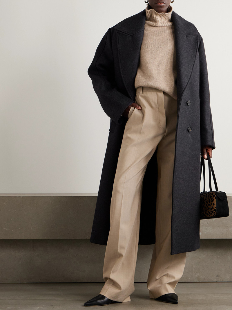 RÓHE Ezra Oversized Double-breasted Wool-blend Coat outlook