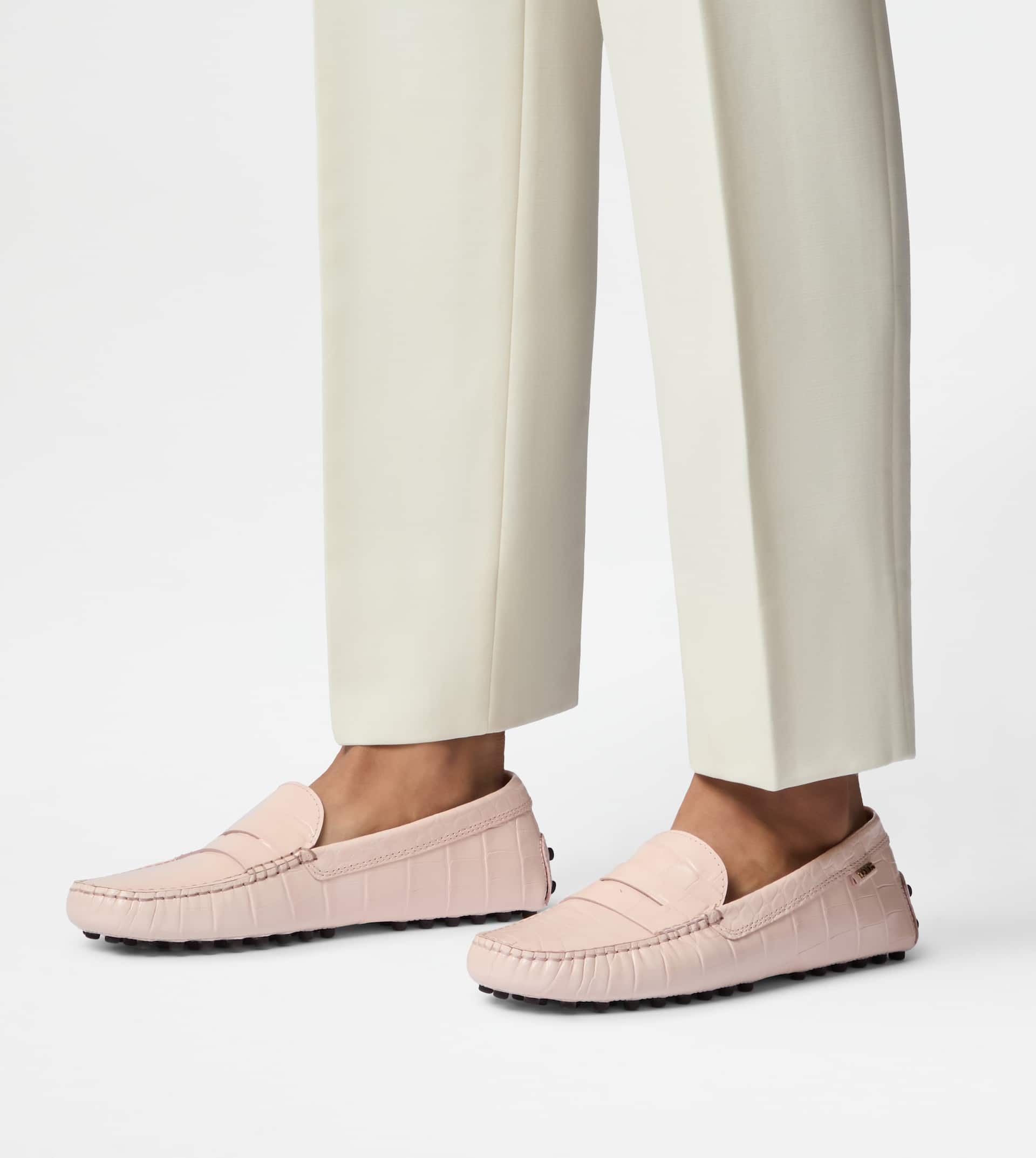 GOMMINO DRIVING SHOES IN LEATHER - PINK - 8