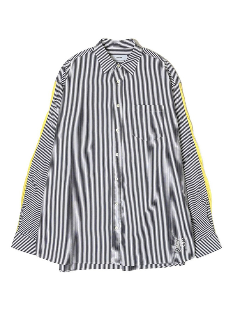 striped panelled shirt 1
