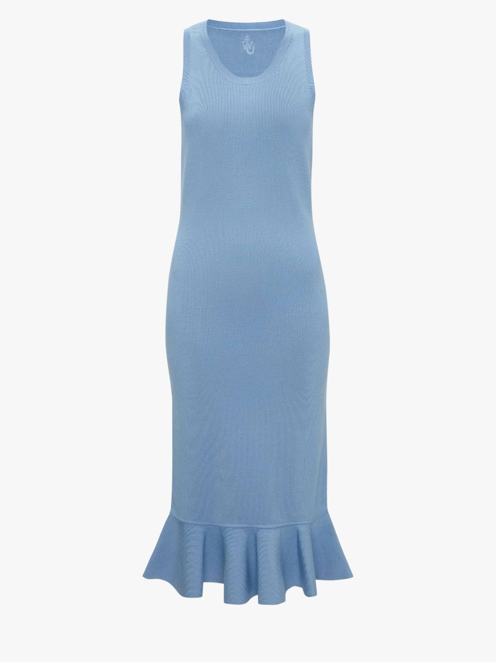 RUFFLED HEM SLEEVELESS DRESS - 1