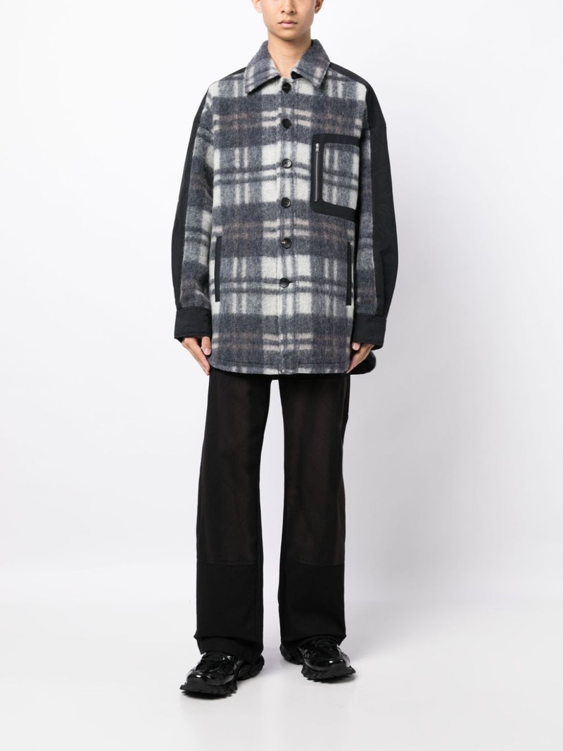 FENG CHEN WANG check-pattern shirt outlook